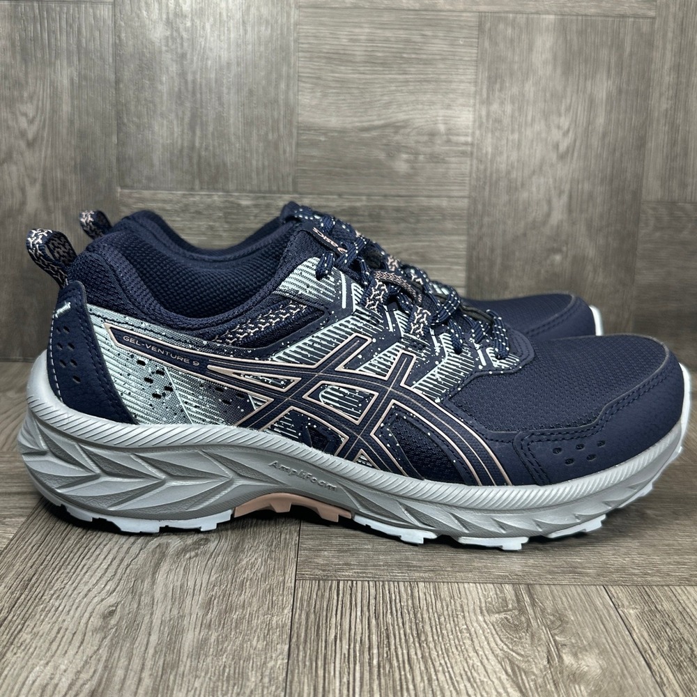 ASICS Gel-Venture 9 Women 5 Navy Blue Trail Running Athletic NEW